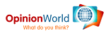 opinion world in logo