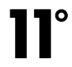 11 degrees logo