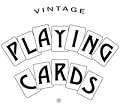 Vintage playing cards logo